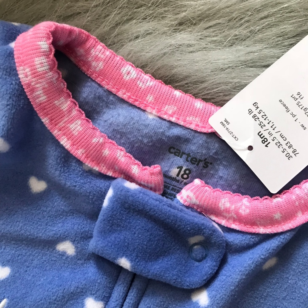 Carter's Best Sister Blue Pink Sleeper NEW NWT 18m - Picture 3 of 5